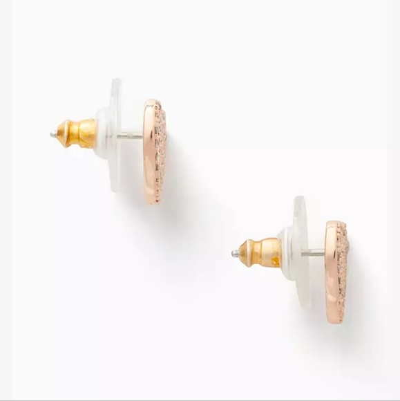 (BNWT) Kate Spade Pave Hearts Studs - Picture 3 of 5